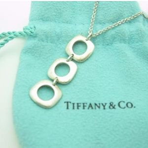Tiffany & Co. Cushion Triple Drop Necklace